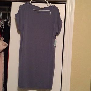 Periwinkle shortsleeve dress with pockets